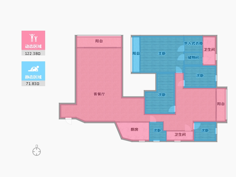 广东省-深圳市-聚豪园-175.92-户型库-动静分区