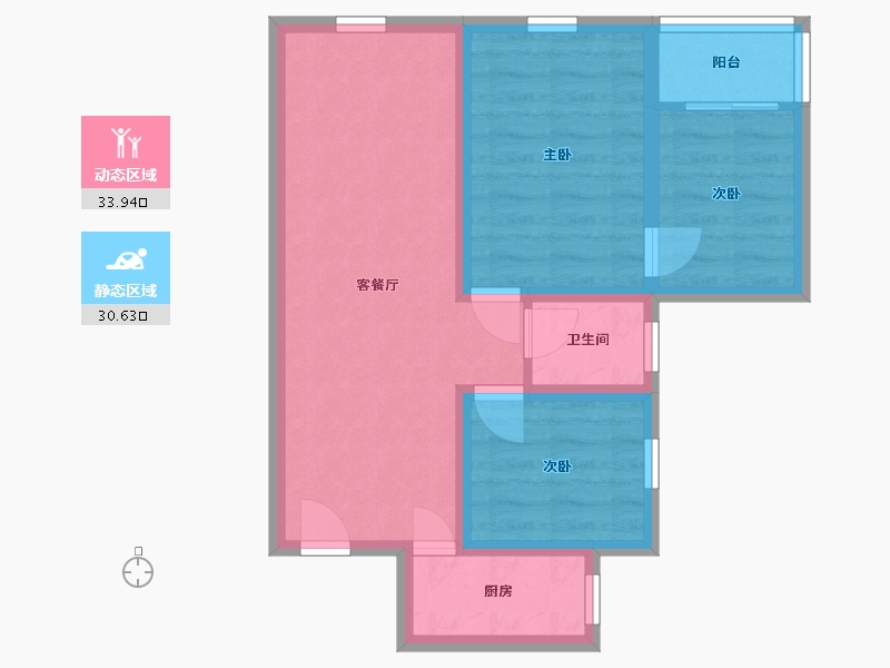 广东省-深圳市-香雅园-56.47-户型库-动静分区