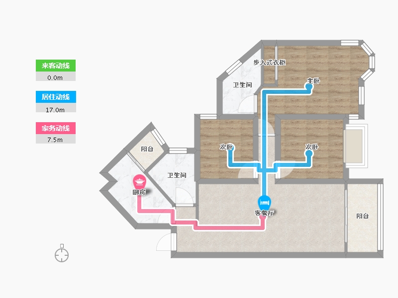 广东省-深圳市-香逸名园-70.29-户型库-动静线