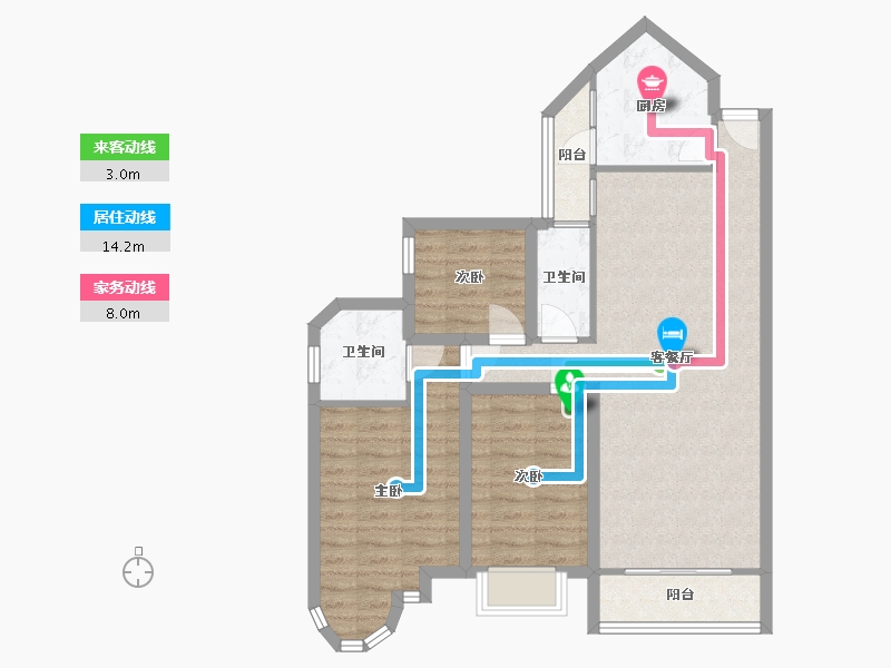 广东省-深圳市-香逸名园-84.20-户型库-动静线