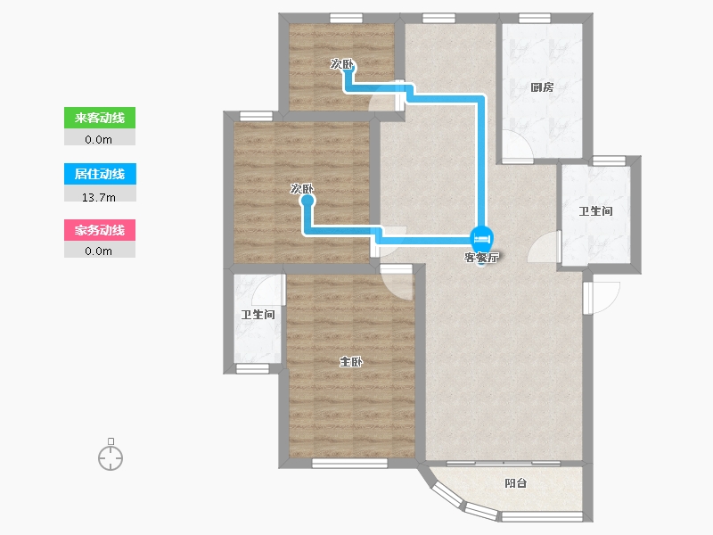 广东省-深圳市-特发小区-87.83-户型库-动静线