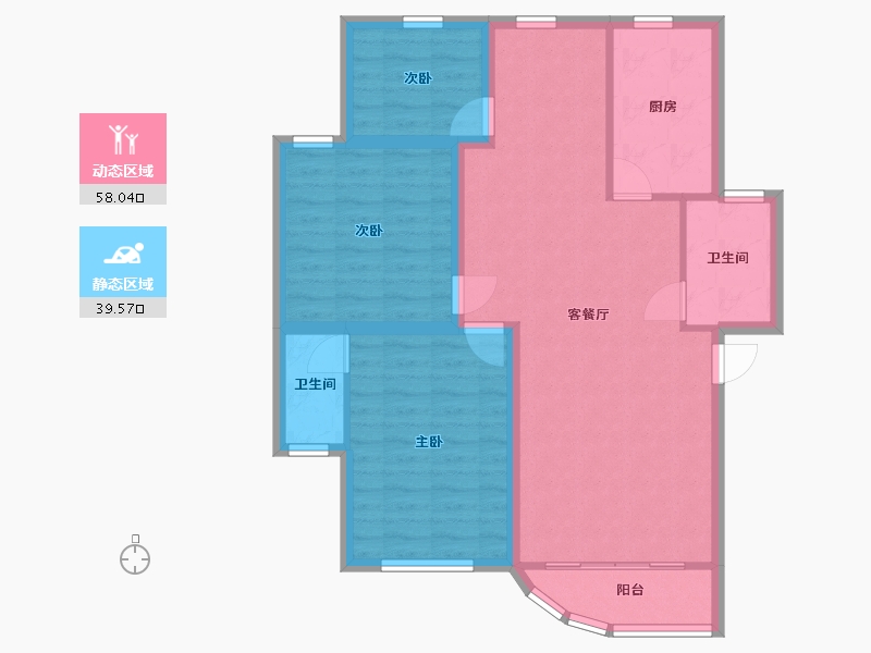 广东省-深圳市-特发小区-87.83-户型库-动静分区