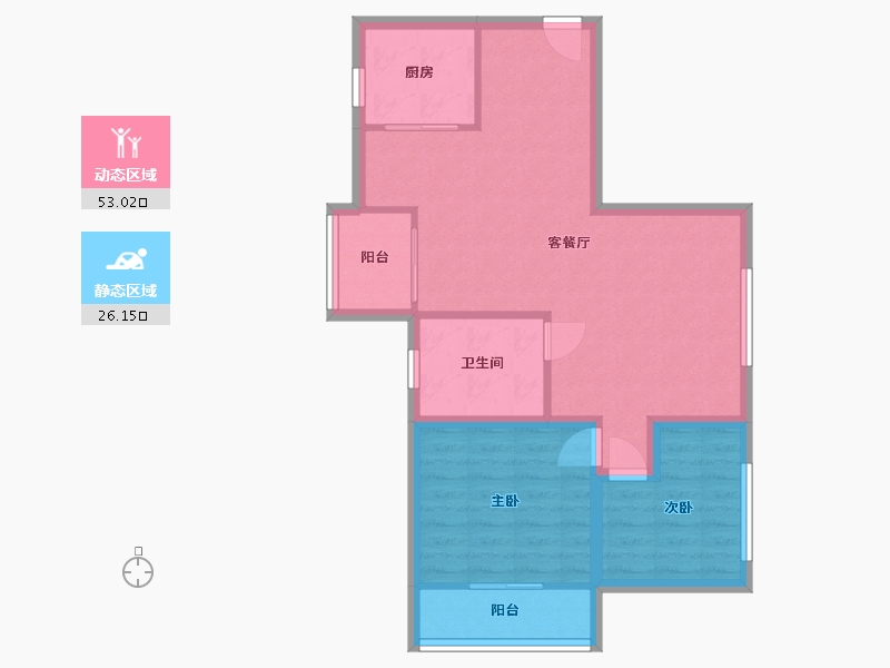 广东省-深圳市-景鹏大厦-70.92-户型库-动静分区