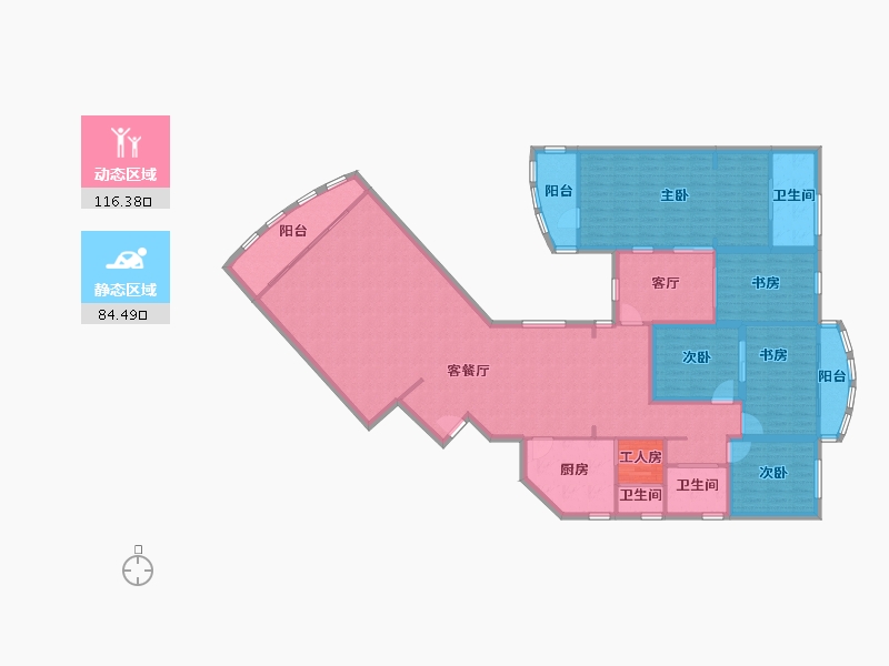 广东省-深圳市-聚豪园-184.23-户型库-动静分区