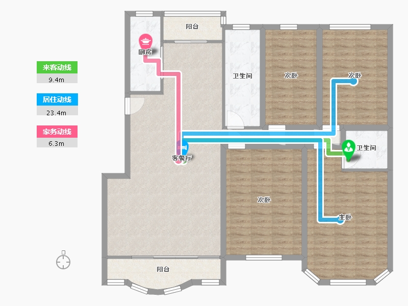 广东省-深圳市-光华园-131.33-户型库-动静线