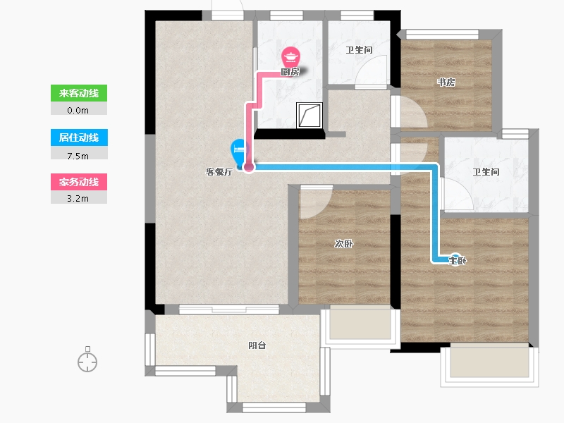 广东省-江门市-江门铁建城-74.40-户型库-动静线