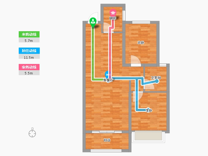 河北省-石家庄市-润江云玺-68.07-户型库-动静线