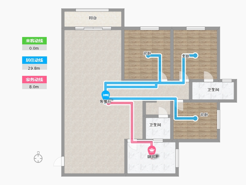 四川省-成都市-南鑫公寓-170.00-户型库-动静线