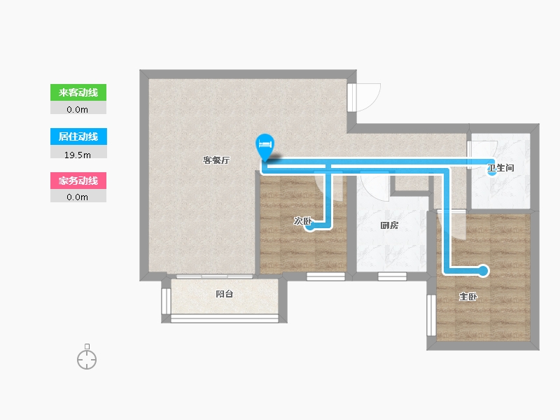 北京-北京市-大方居-61.00-户型库-动静线