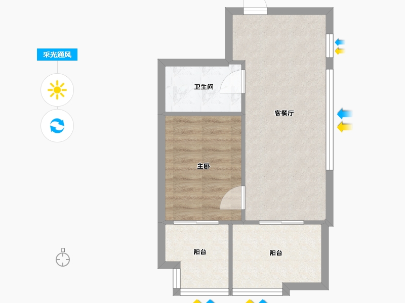 江苏省-南京市-东方万汇城-43.06-户型库-采光通风