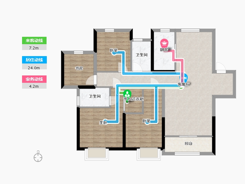 陕西省-西安市-宁海湾-114.73-户型库-动静线