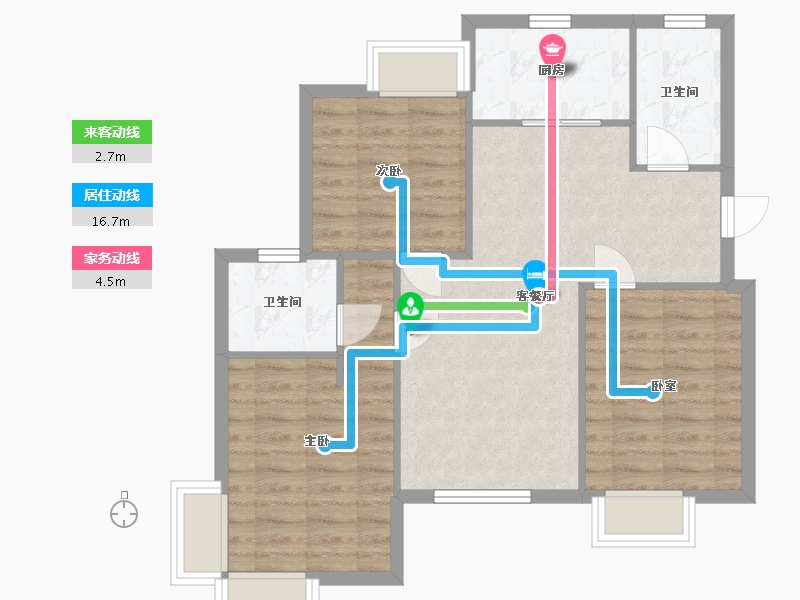 江苏省-苏州市-花苑-110.40-户型库-动静线