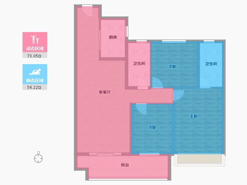 安徽省-宿州市-香格里拉-117.00-户型库-动静分区