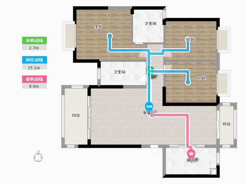 湖南省-衡阳市-博雅东方-120.00-户型库-动静线