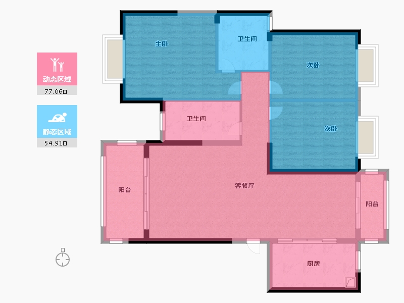 湖南省-衡阳市-博雅东方-120.00-户型库-动静分区