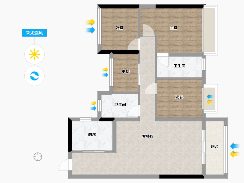 新疆维吾尔自治区-和田地区-昆仑-100.00-户型库-采光通风