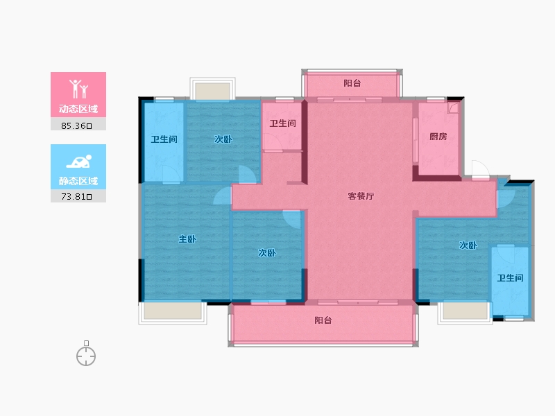 江西省-鹰潭市-观江樾-149.67-户型库-动静分区