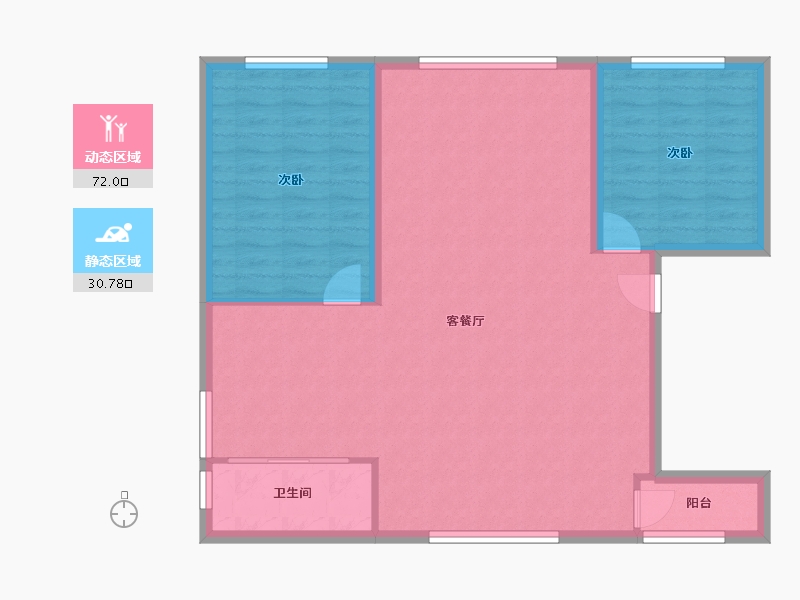 广西壮族自治区-南宁市-百甘小区-100.00-户型库-动静分区