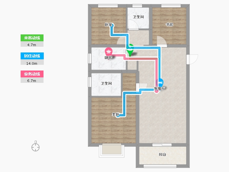 山西省-太原市-紫御华府-80.00-户型库-动静线