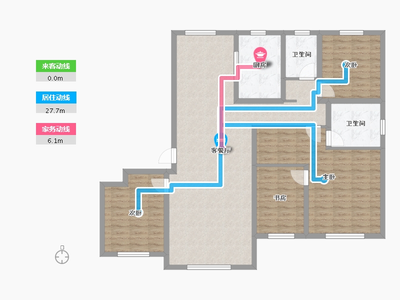 河北省-承德市-德泽府-146.40-户型库-动静线