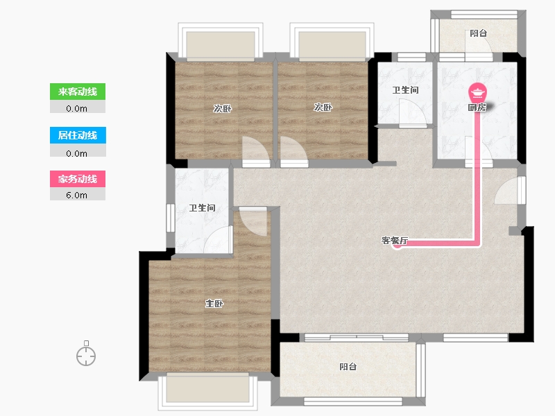 四川省-成都市-保利清江花园-89.00-户型库-动静线