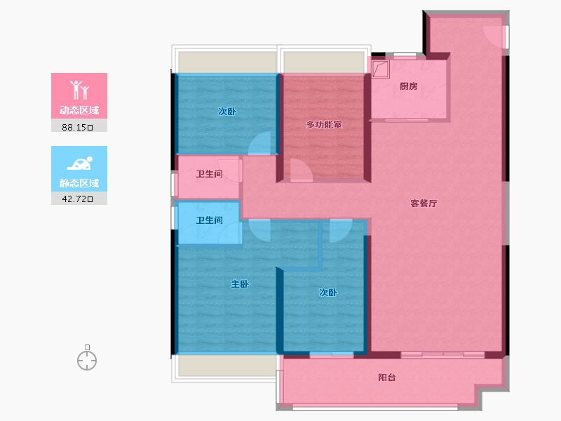 江苏省-徐州市-翡翠湾-117.10-户型库-动静分区