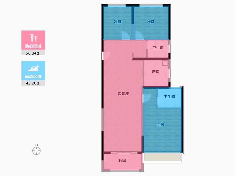 江苏省-宿迁市-奥园誉湖书院-89.00-户型库-动静分区