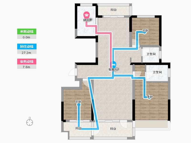 山东省-济宁市-龙城国尊府-108.00-户型库-动静线