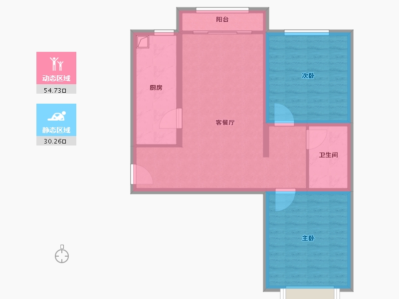 北京-北京市-南苑小区-75.74-户型库-动静分区