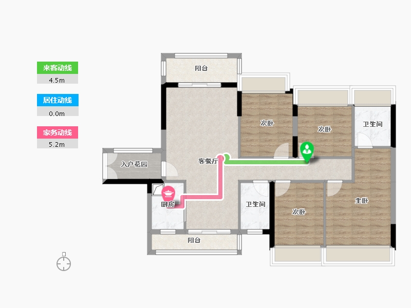 广东省-清远市-东建凯旋新城-102.40-户型库-动静线