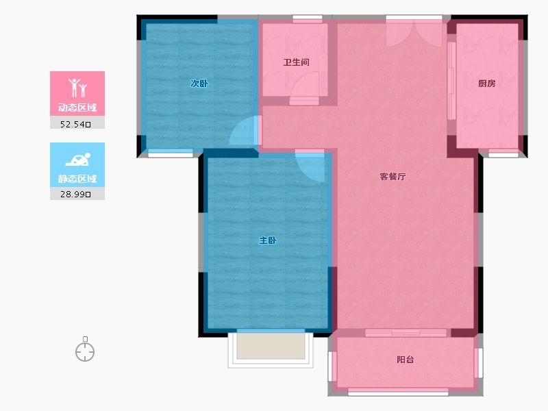 安徽省-安庆市-龙城国际-73.00-户型库-动静分区