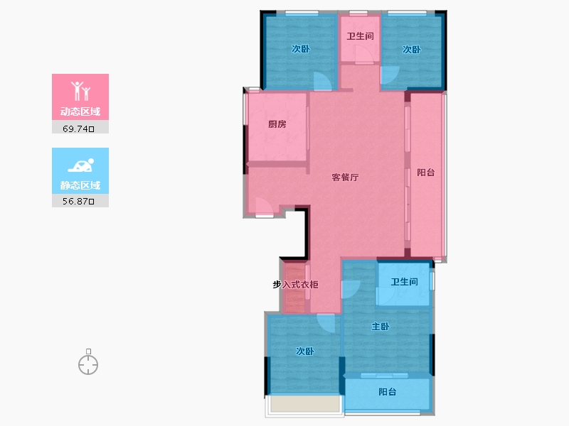 浙江省-台州市-伟星锦园-113.00-户型库-动静分区