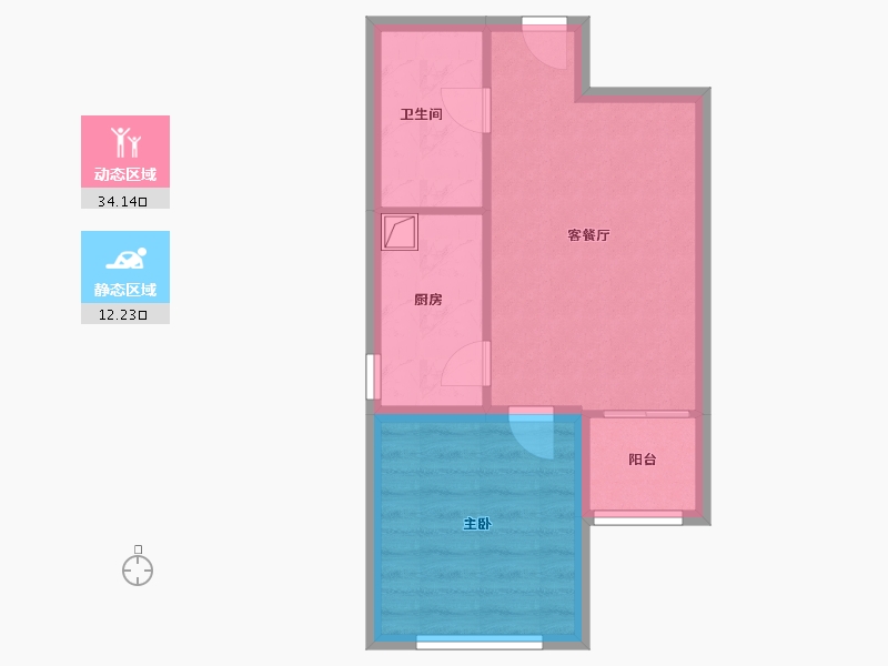 北京-北京市-南苑小区-40.87-户型库-动静分区