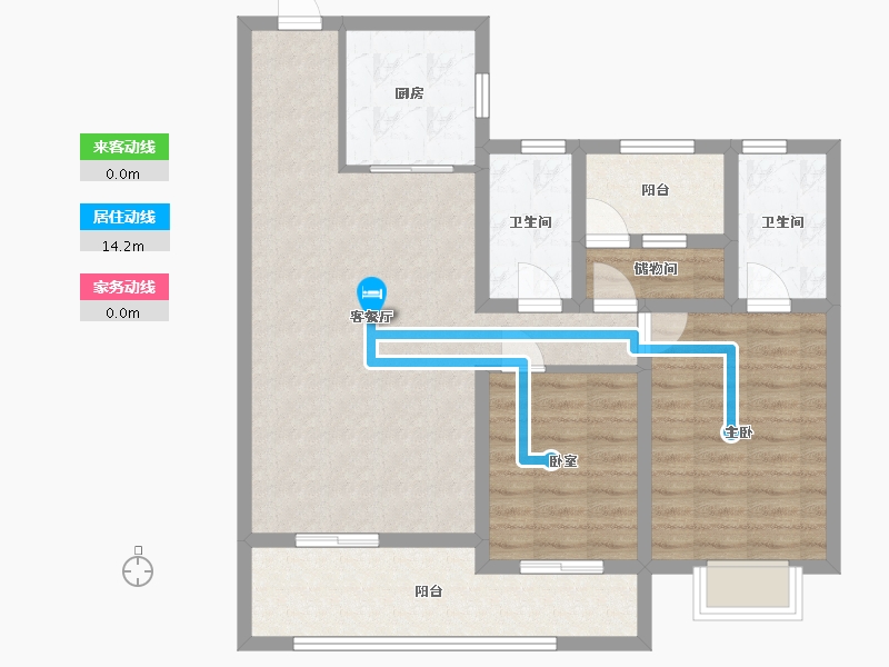 山东省-青岛市-中海半山云境-95.27-户型库-动静线