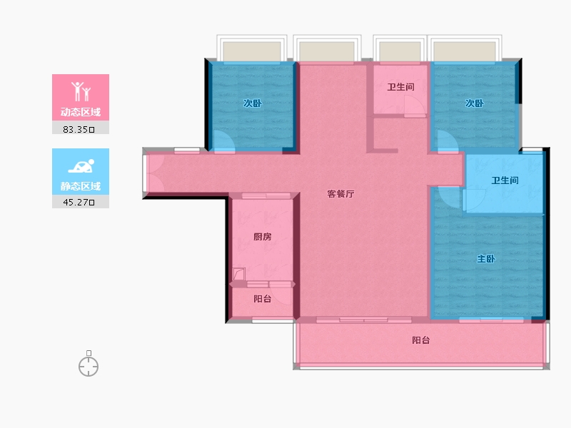 贵州省-六盘水市-聚然居-115.00-户型库-动静分区