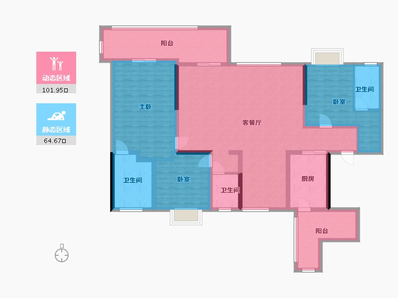 四川省-眉山市-万景峰汇-154.00-户型库-动静分区