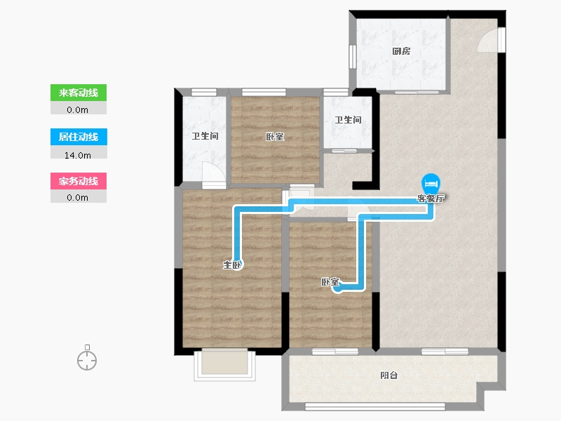 河南省-商丘市-碧桂园公园上城-100.00-户型库-动静线