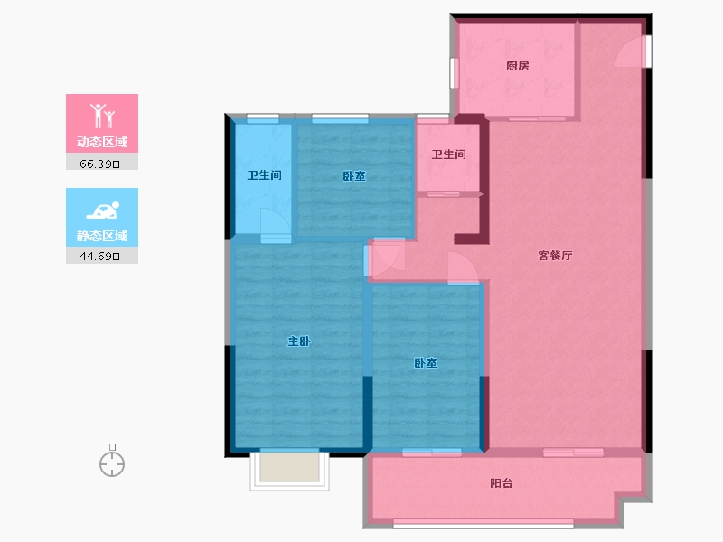 河南省-商丘市-碧桂园公园上城-100.00-户型库-动静分区