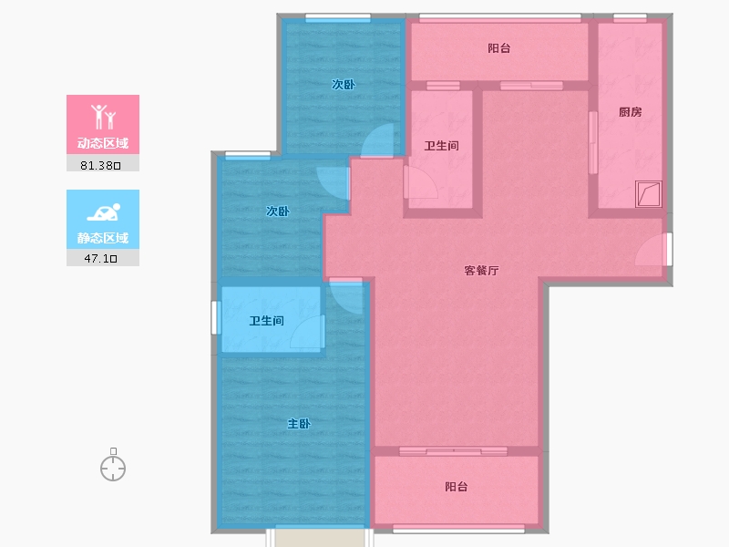 河南省-焦作市-铭源新天地-114.66-户型库-动静分区