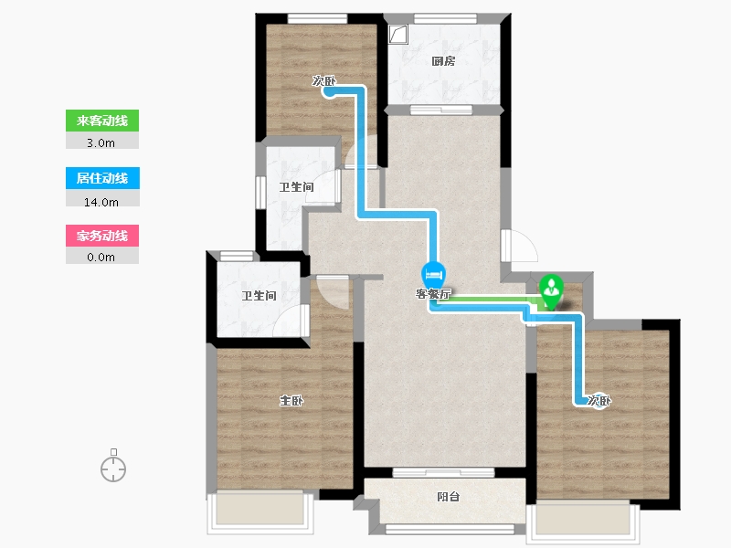 河南省-新乡市-中南府-101.20-户型库-动静线