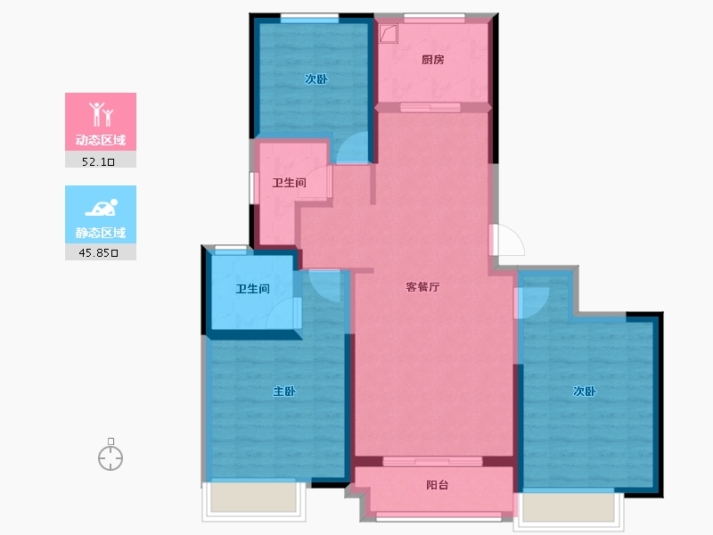 河南省-新乡市-中南府-101.20-户型库-动静分区