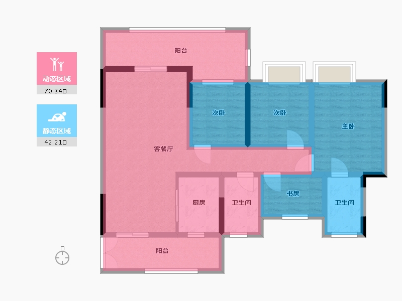 贵州省-毕节市-西苑-99.52-户型库-动静分区