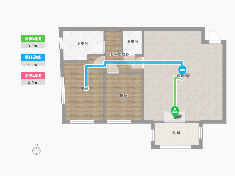 浙江省-温州市-文成-67.00-户型库-动静线