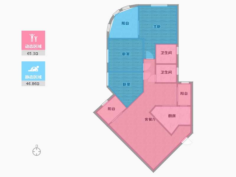 广东省-深圳市-汇文楼-96.00-户型库-动静分区