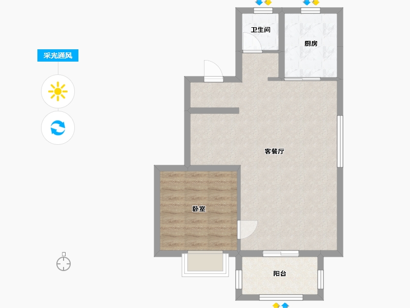 浙江省-宁波市-华景川溪上云庐-155.00-户型库-采光通风