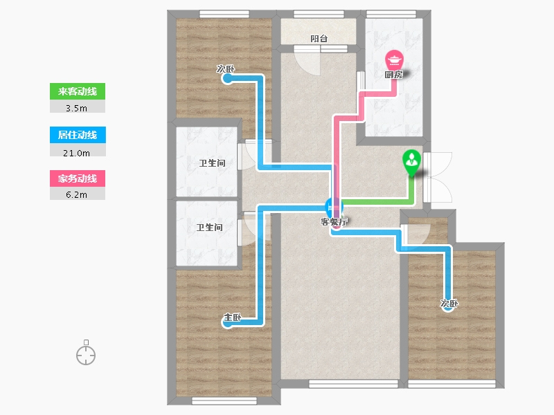 黑龙江省-哈尔滨市-鲁商悦未来-90.00-户型库-动静线