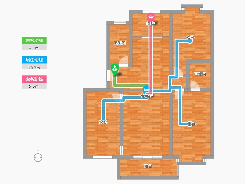 河北省-石家庄市-新浩城南区-88.06-户型库-动静线