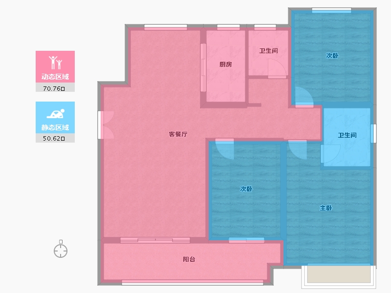 河南省-许昌市-信友天润府-108.72-户型库-动静分区