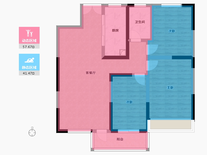 河南省-驻马店市-万博林地海湾-88.00-户型库-动静分区