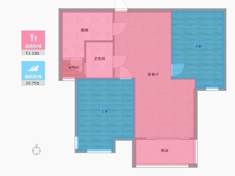 山东省-济南市-天马相城-77.00-户型库-动静分区